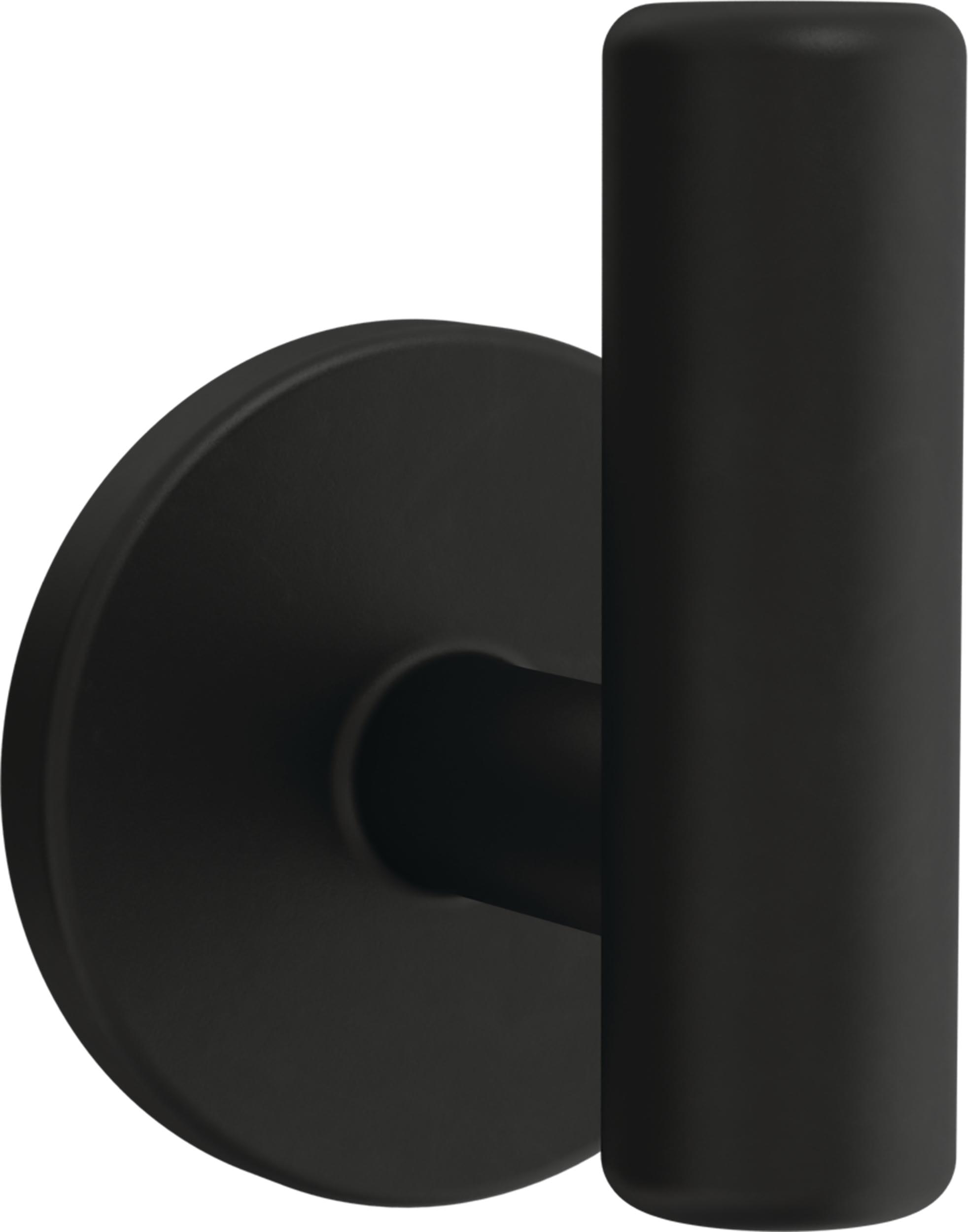 Liberty Hardware B59104Z-FB-C Double Prong Robe Hook, Flat Black